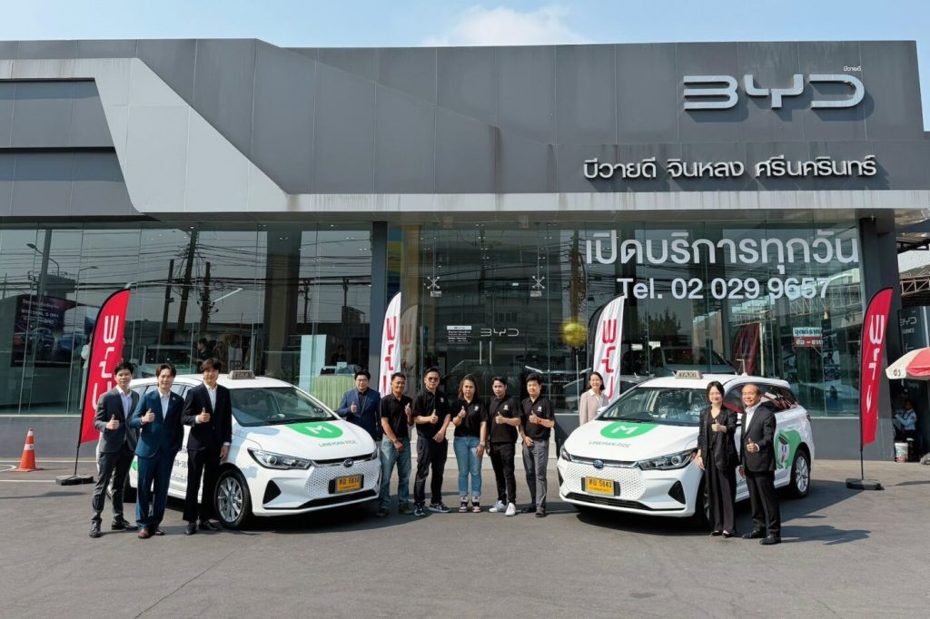 Line Man to Deploy BYD e6 Electric MPVs for Ride-Hailing Service in Thailand