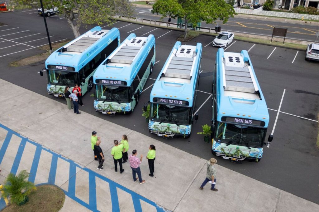 Maui Launches First Battery-Electric Buses on Core Transit Routes