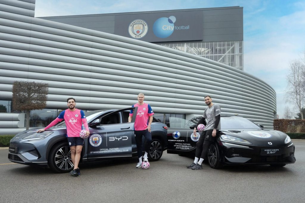 BYD Signs Sponsorship Deal With Manchester City to Boost European Profile