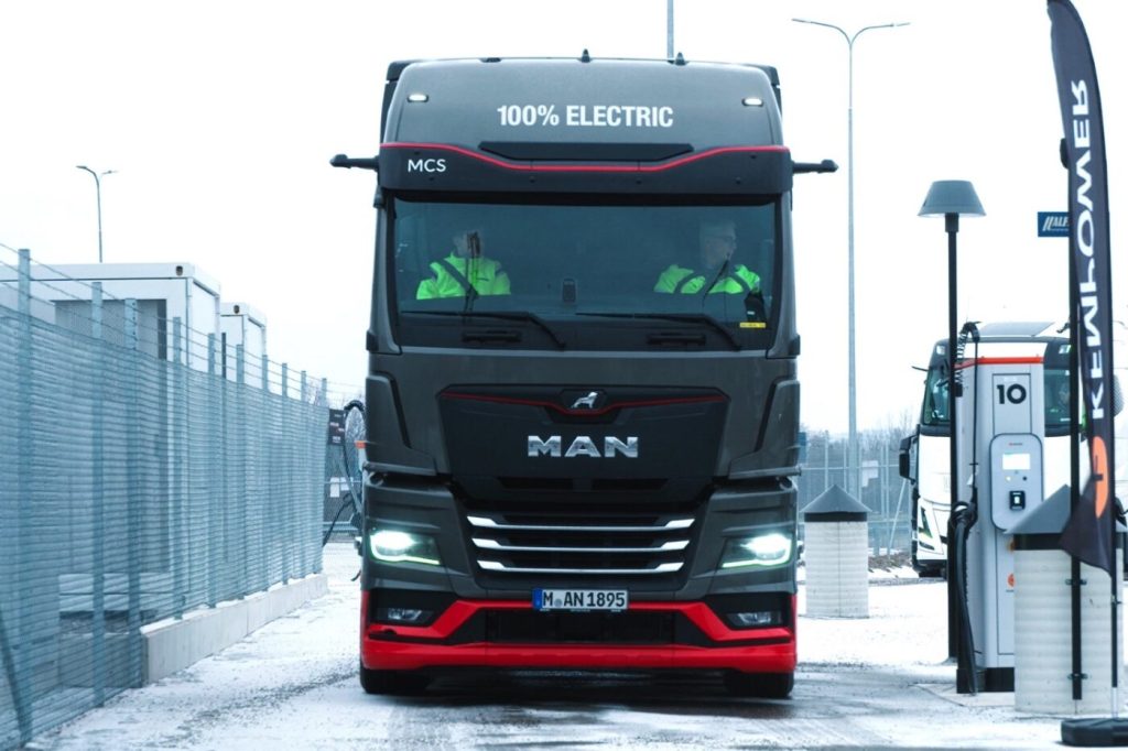 MAN Demonstrates Megawatt Charging for Electric Trucks in Sweden