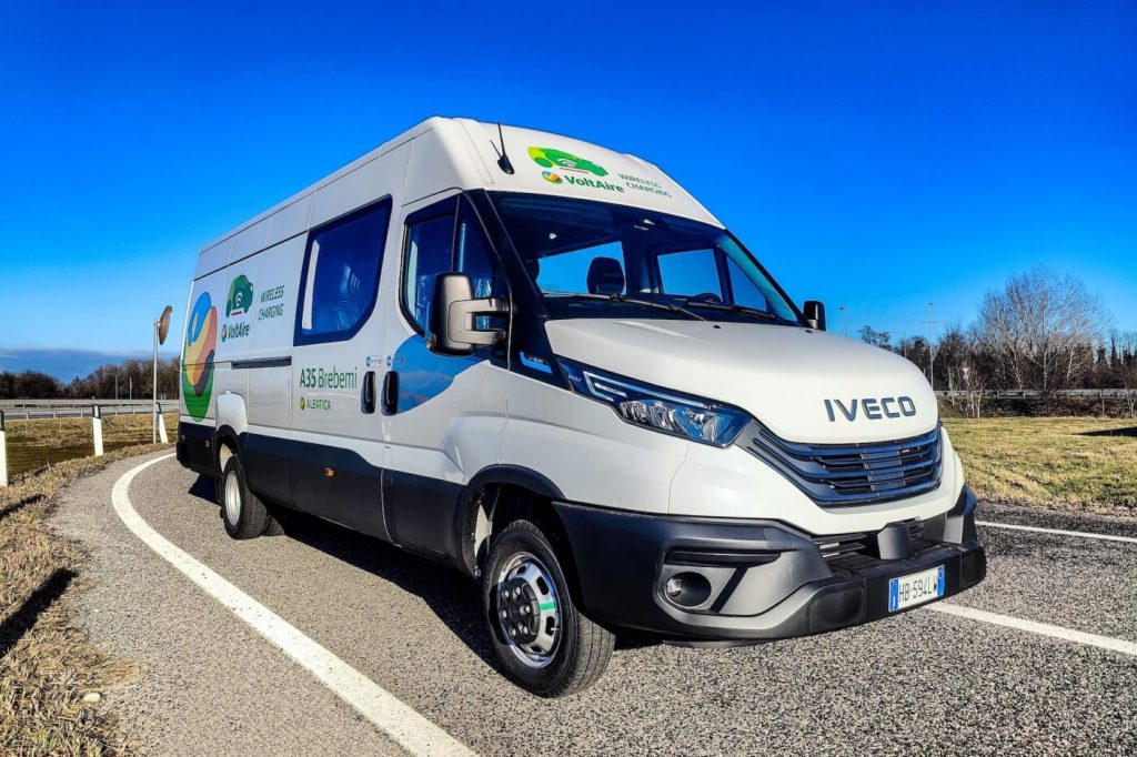Iveco Tests Inductive Charging eDaily Van on Italy’s A35 Motorway