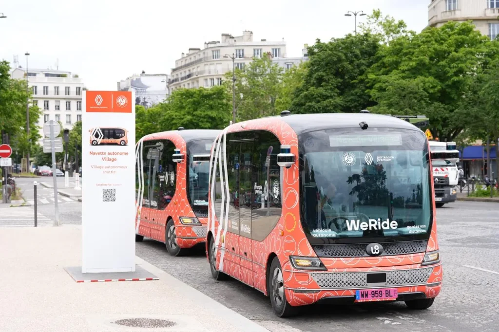 WeRide Extends Autonomous Robobus Service at Roland-Garros for Third Consecutive Year