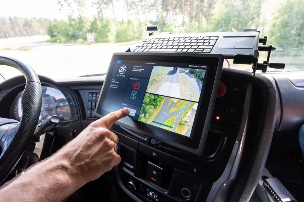 ZF Demonstrates Software-Defined Truck With Remote Safety Controls and Yard Connectivity
