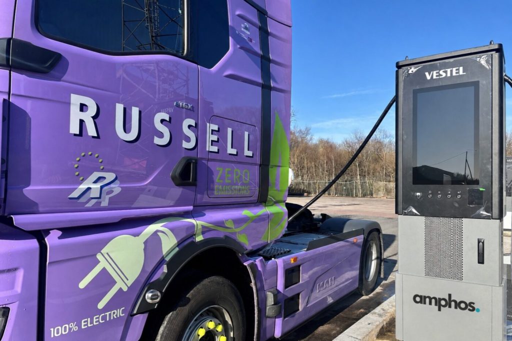 Scotland’s First Megawatt EV Truck Charging Hub Goes Live at Russell Group Depot