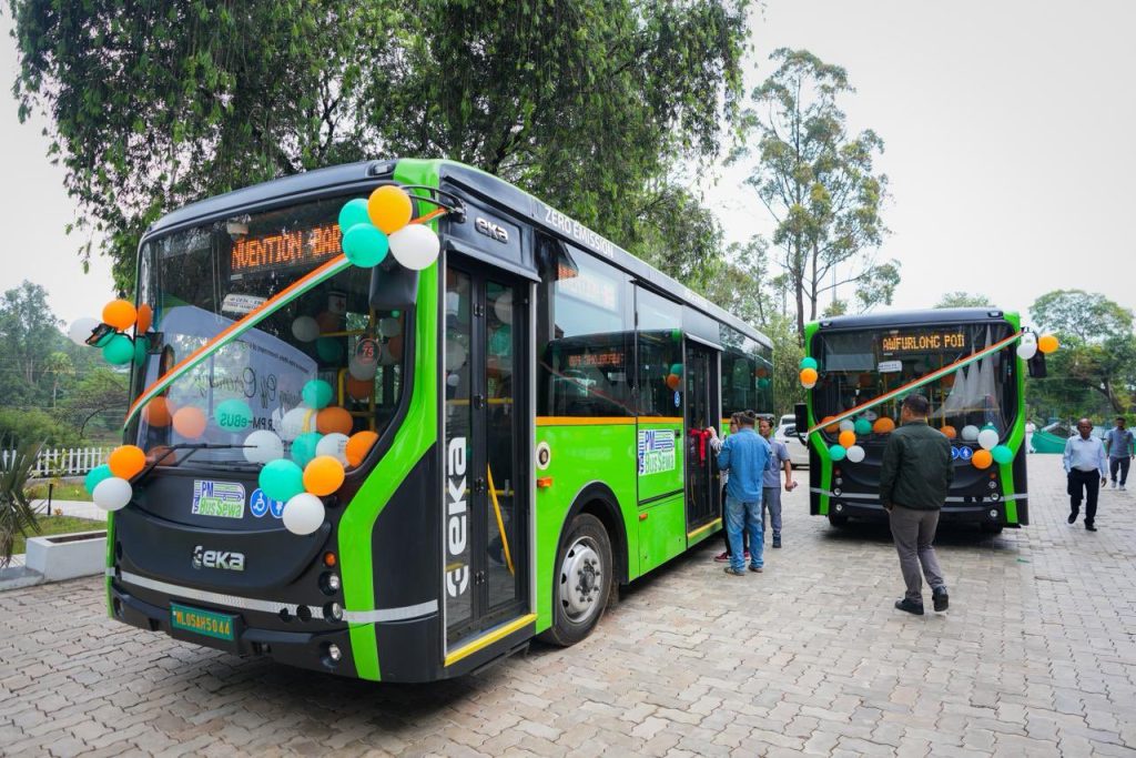 Meghalaya Launches First Electric Bus Fleet in Shillong Under National e-Bus Program