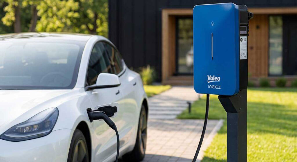 Valeo Debuts AC Charging Station With Vehicle-to-Grid Capability at Paris Event