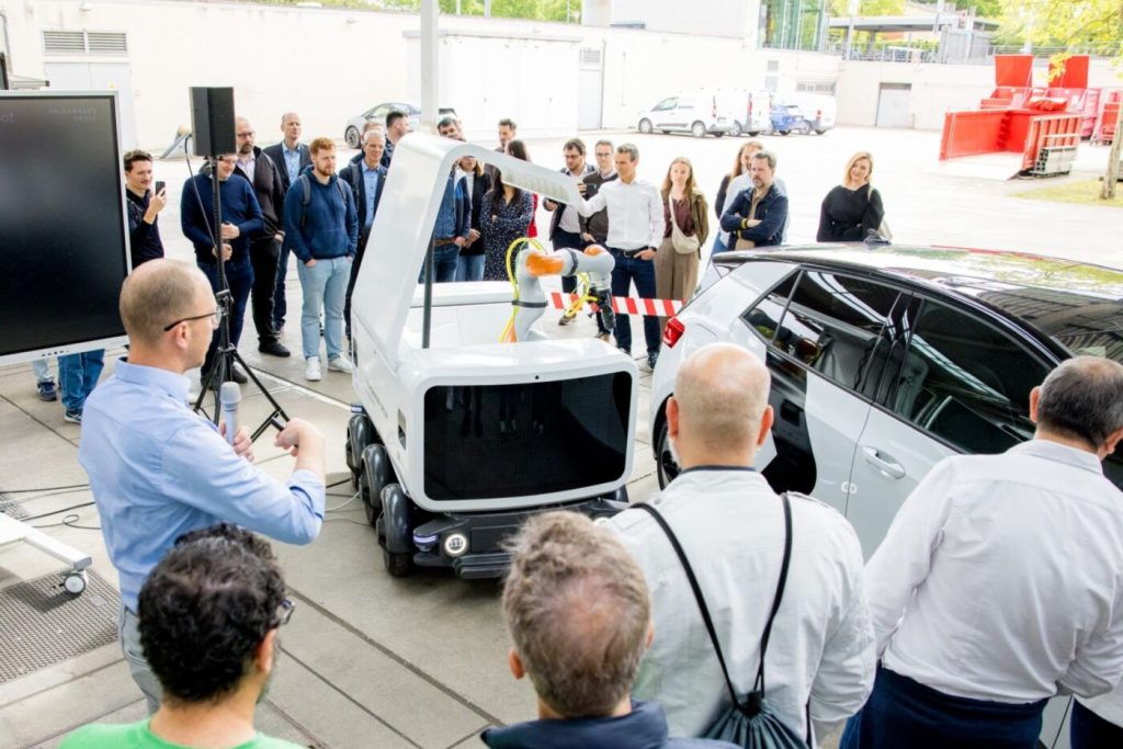Volkswagen Tests Autonomous Charging Robot for Urban EV Infrastructure in Dresden