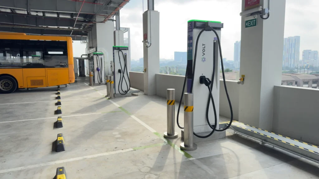 Volt Opens Singapore’s Largest Public Electric Bus Charging Hub