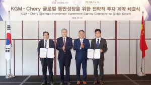 Chery to Invest US$75 Million in KG Mobility to Expand Global Partnership