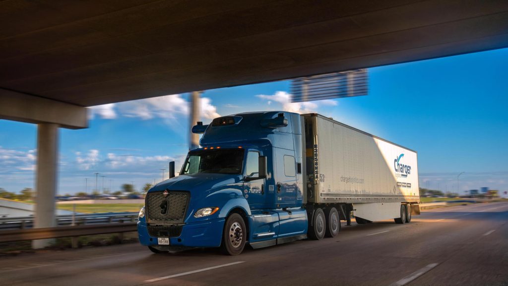Charger Logistics Plans to Purchase Up to 500 Aurora Driverless Trucks
